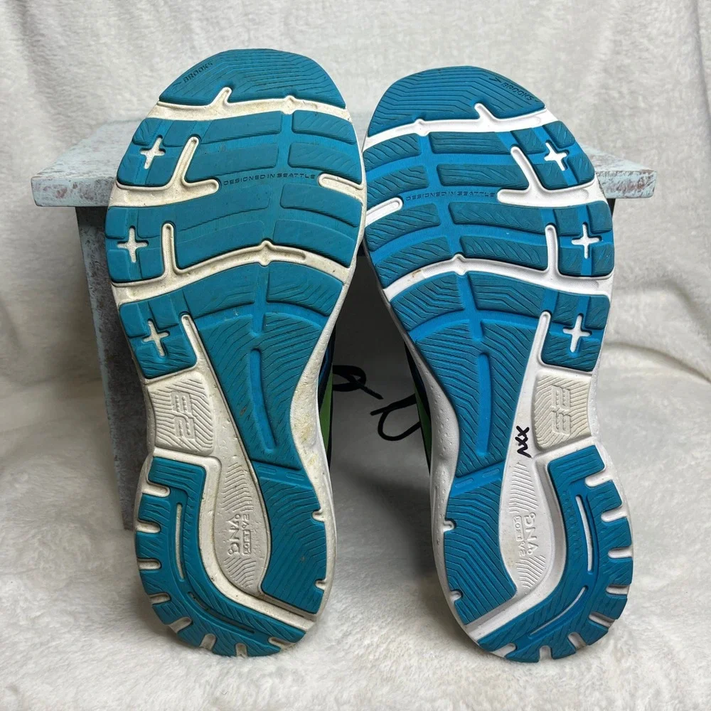 Brooks Adrenaline GTS 23 Men's Running Shoes Black Hawaiin Ocean Green Size‎ 12